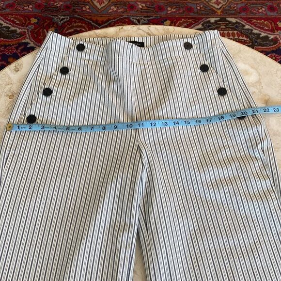 Banana Republic Sailor Style Wide Leg Striped Crop Pants - Picture 11 of 15